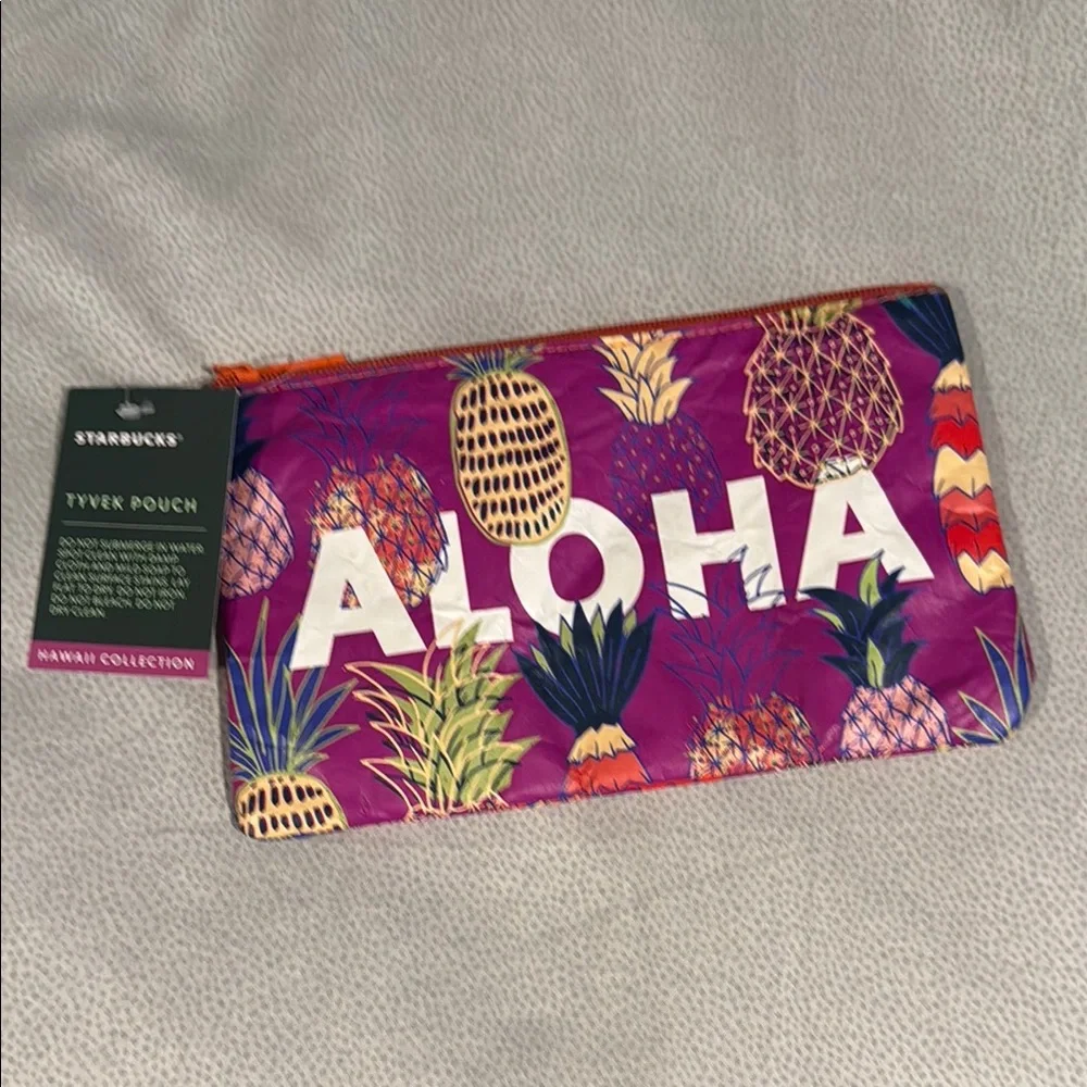 Starbucks Aloha collection Tyvek Pouch nwt